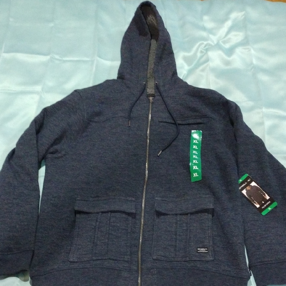 O'neill Men's Navy Blue Fleece Lined Jacket